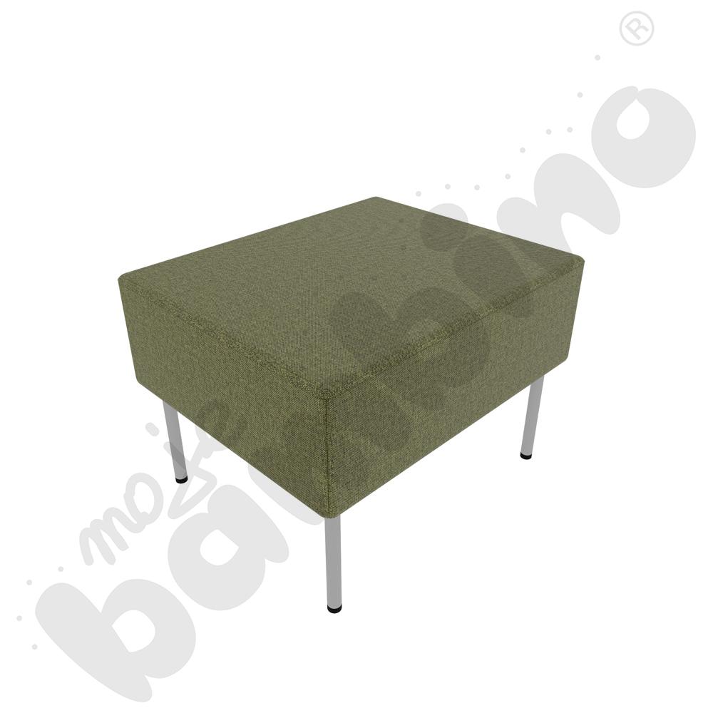Pufa Versa 60x50 cm z plastikowymi stopkami, stelaż jasnoszary, tkanina RO27 Pufa Versa 60x50 cm z plastikowymi stopkami, stelaż jasnoszary, tkanina RO27