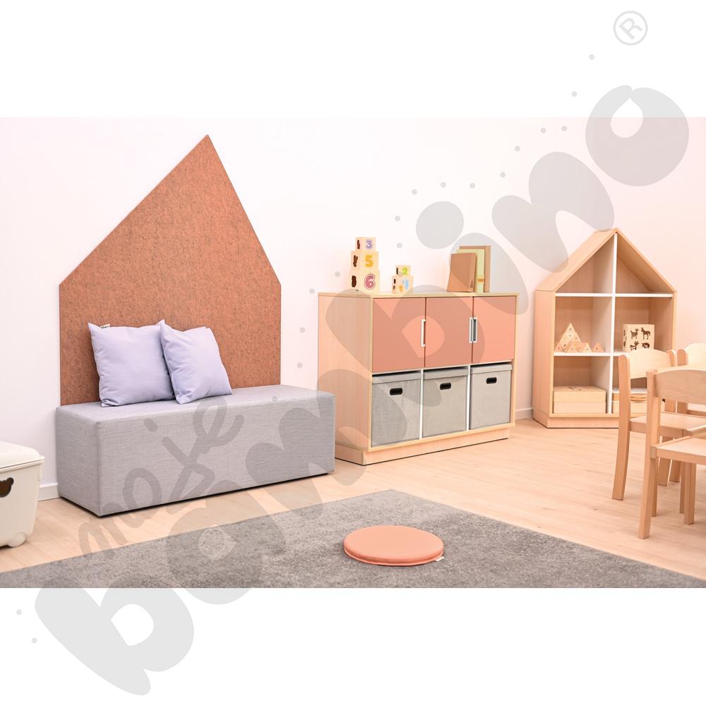 EKO dekor - domek duży - łososiowy EKO dekor - domek duży - łososiowy