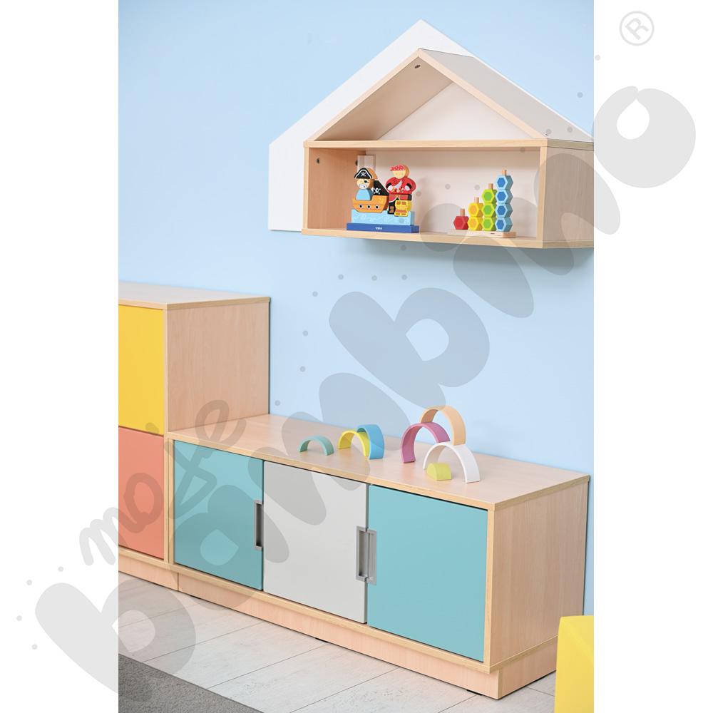 Quadro - szafka S na 6 szuflad na cokole, klon jasny Quadro - szafka S na 6 szuflad na cokole, klon jasny