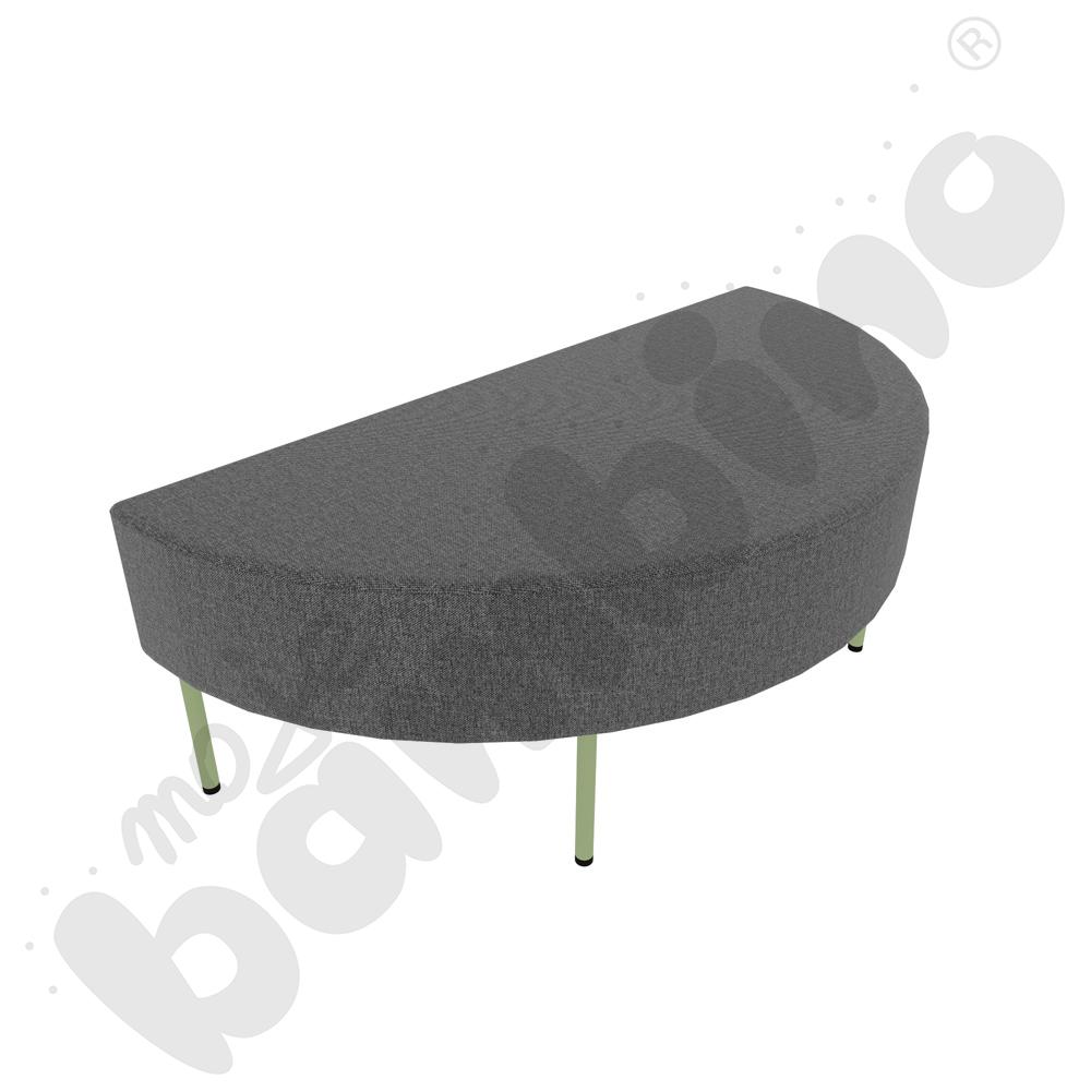 Pufa Versa zaokrąglona 120x60 cm z filcowymi stopkami, stelaż oliwkowy, tkanina RO39 Pufa Versa zaokrąglona 120x60 cm z filcowymi stopkami, stelaż oliwkowy, tkanina RO39