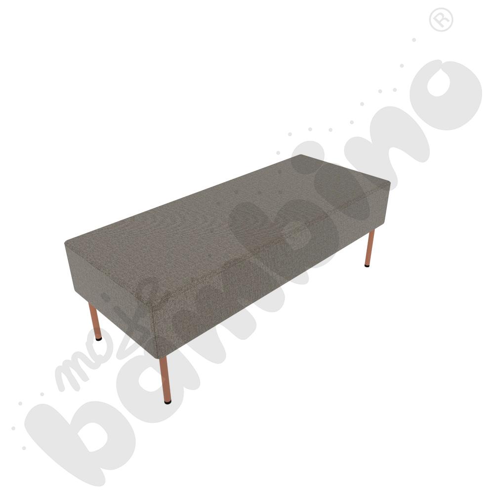 Pufa Versa 120x50 cm z filcowymi stopkami, stelaż łososiowy, tkanina RO37