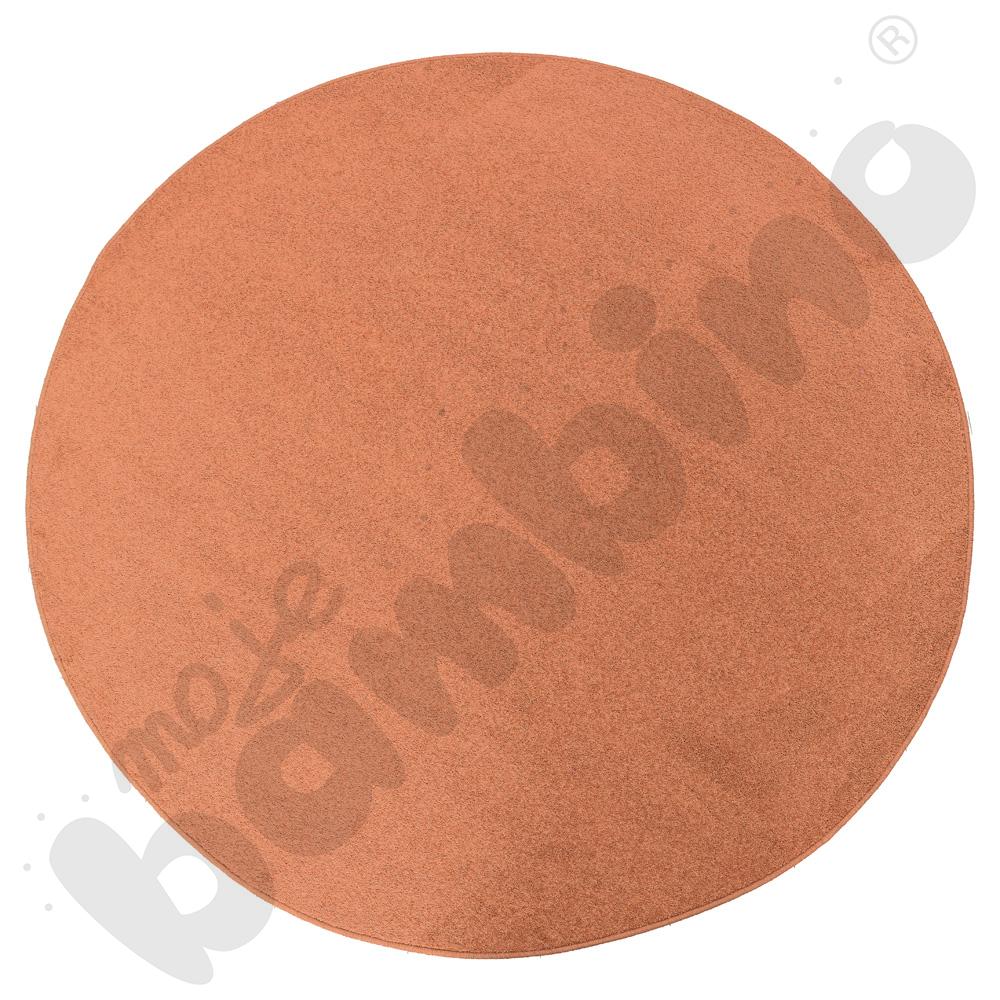 Dywan okrągły o śr. 100 cm – łososiowy 