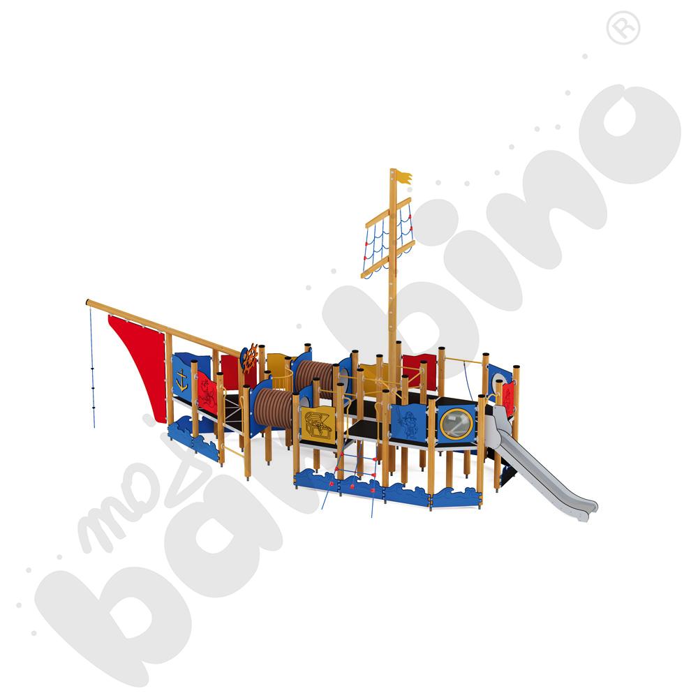 Statek Magellana, drewniane słupy