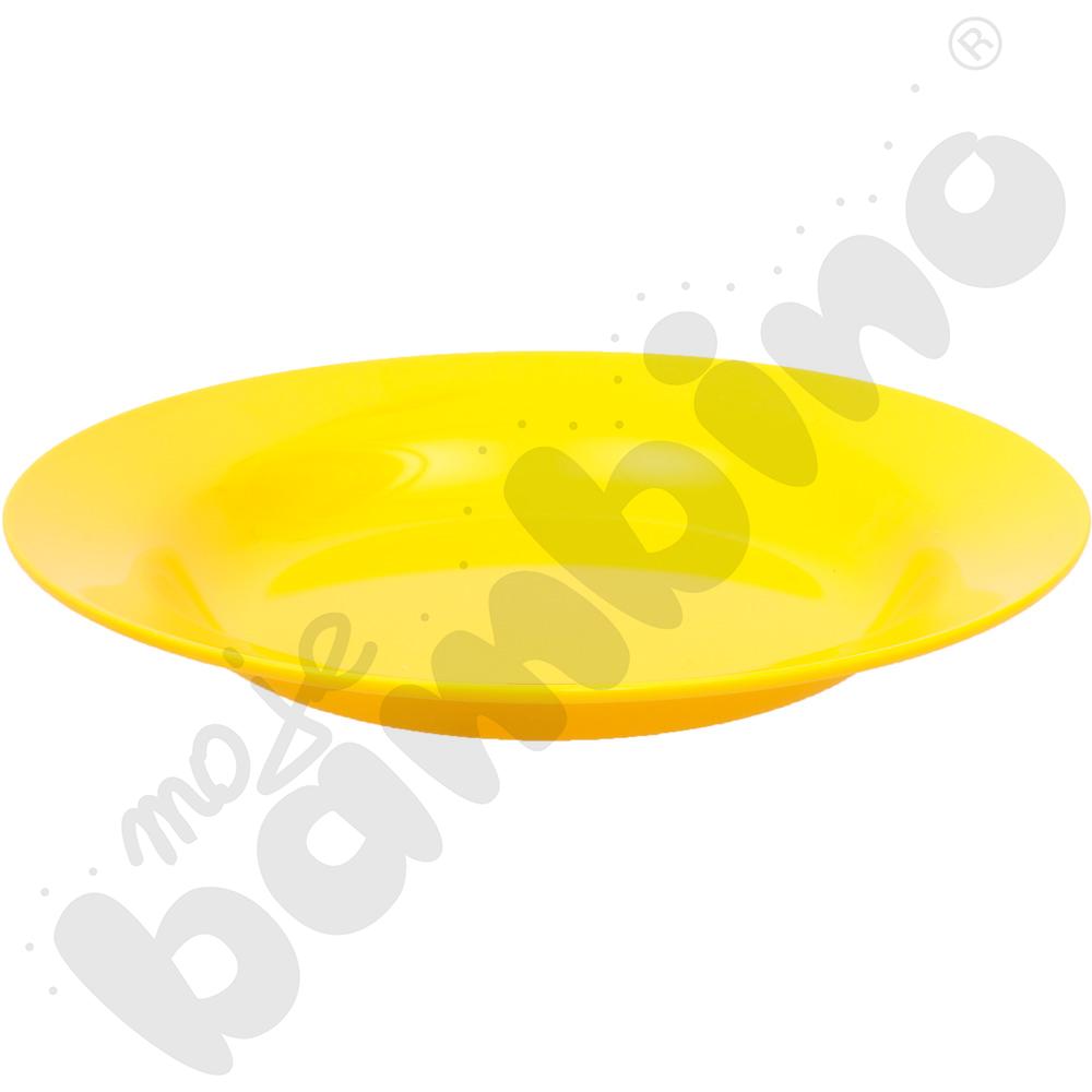 Głęboki talerz - żółty