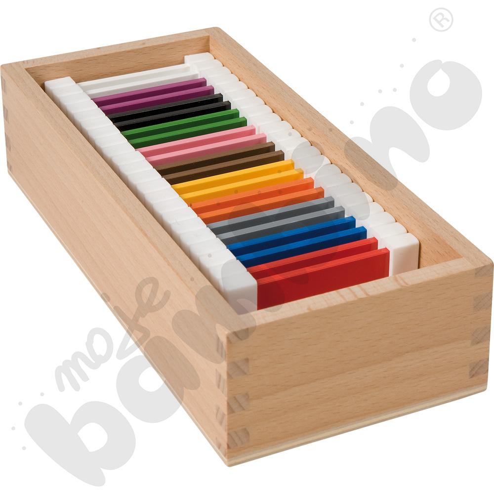 Kolorowe tabliczki Montessori 22 elem.