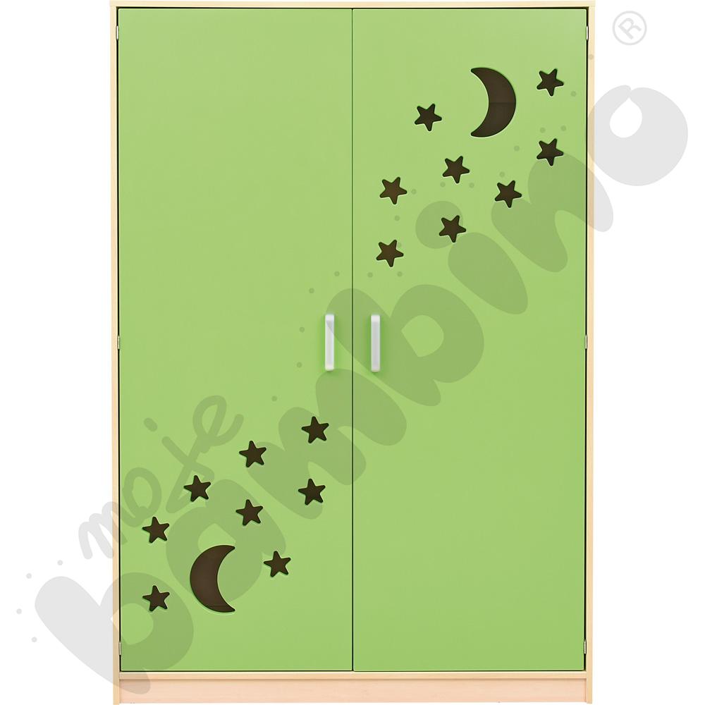 Szafa na łóżeczka 501001, 501013, 092810 - drzwi zielone, laminowane