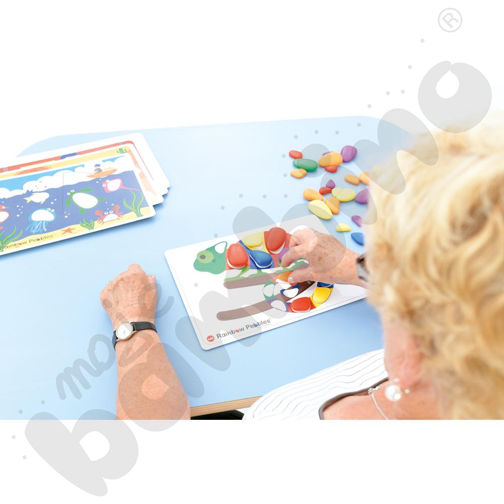 Tęczowe kamyczki do zabaw kreatywnych