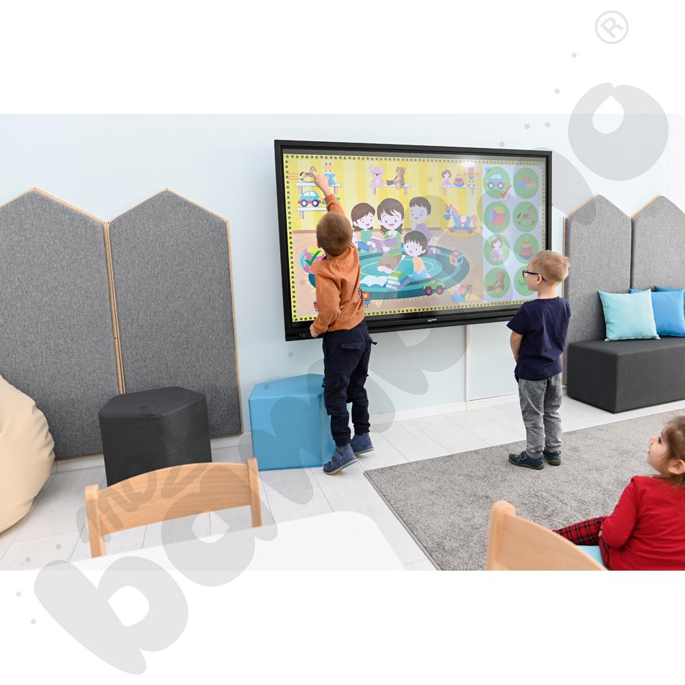 JumboEdu z monitorem interaktywnym insGraf Digital EduSpace 65 i uchwytem ściennym