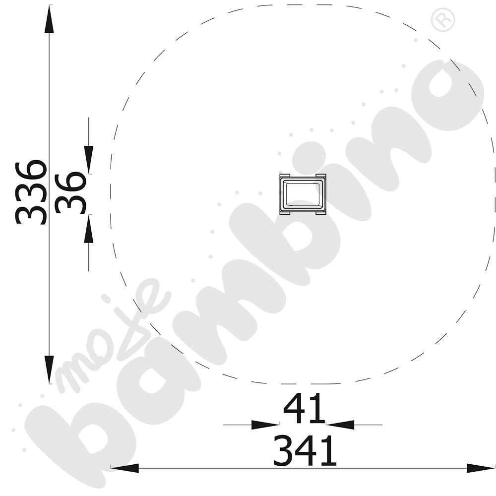 Donica Terra z pojemnikiem, średnia z kotwami