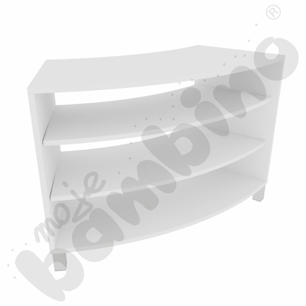 Quadro - szafka 1/8 koła S+ - biała