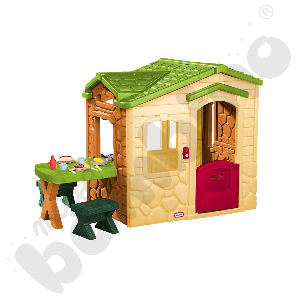 Domek z patio naturalny Domek z patio naturalny