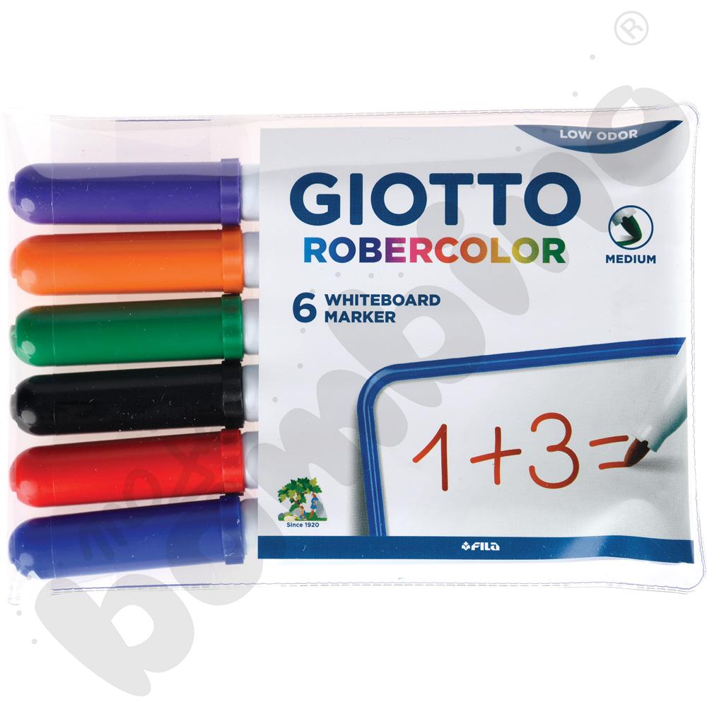 Markery Giotto suchościeralne medium, 6 kol.