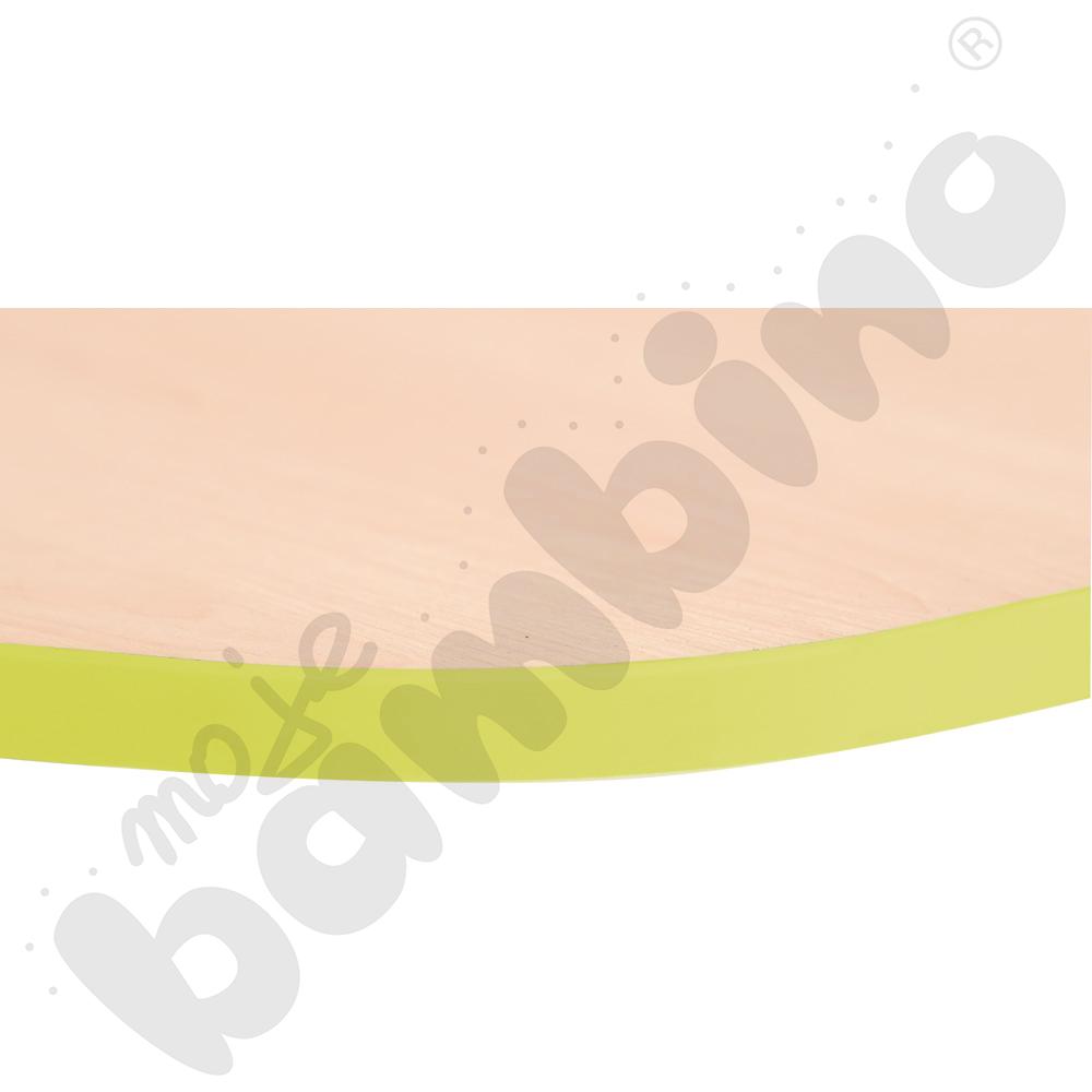 Blat Quadro klon jasny sześciokątny, limonkowe obrzeże