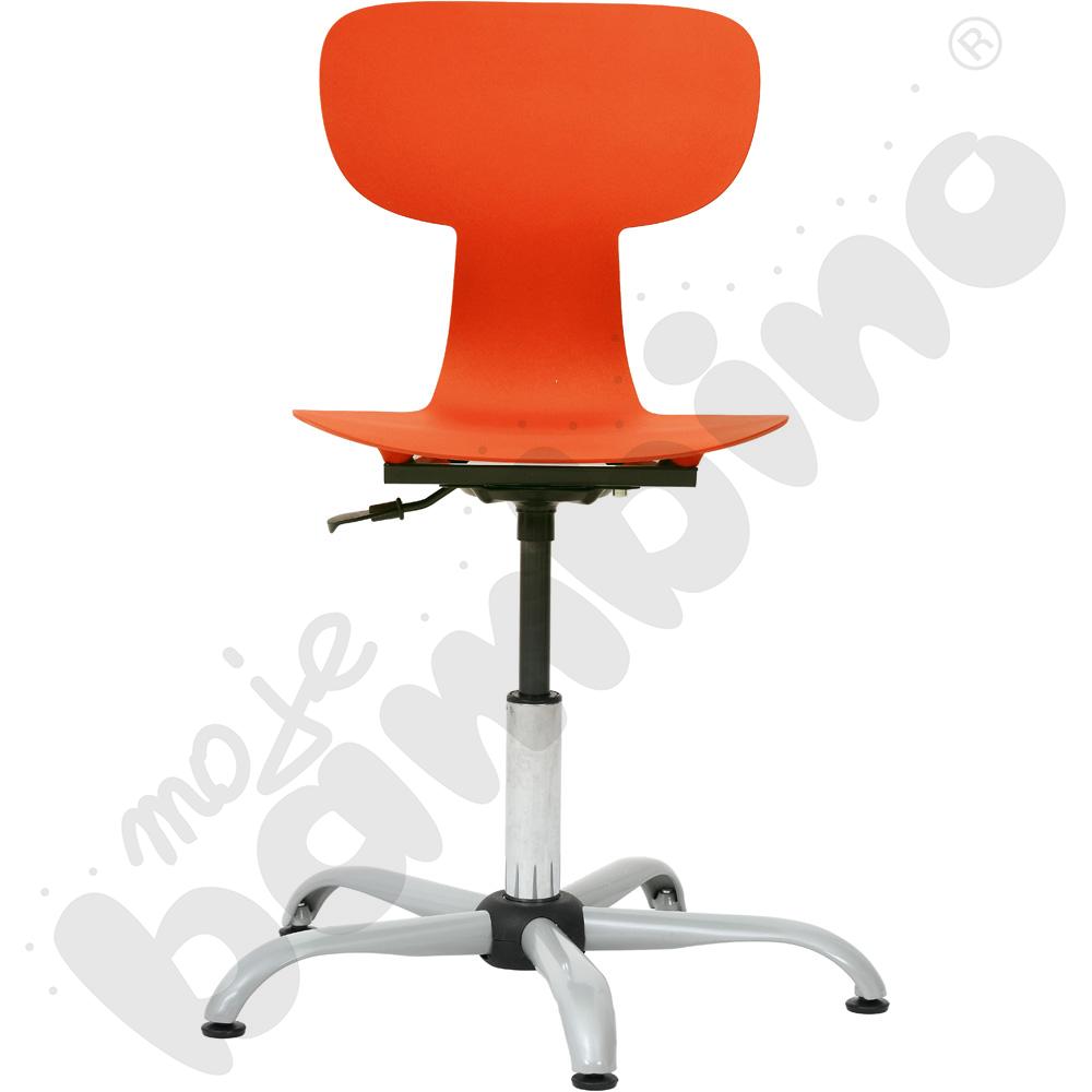 Krzesło Ergo obrotowe pomarańczowe