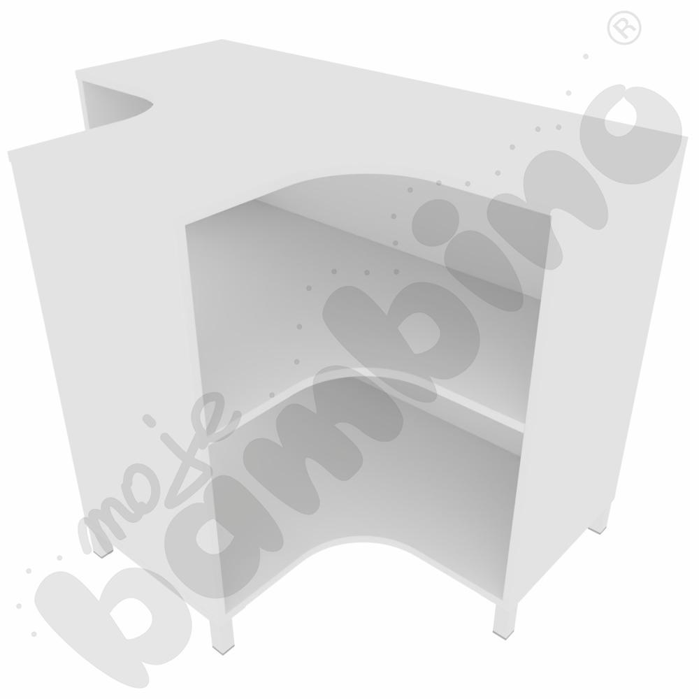Quadro - szafka T z tablicą suchościeralną - biała