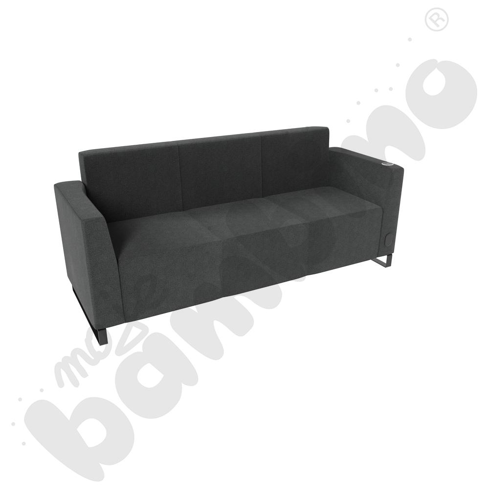 Sofa Universum 3-os. wys. 82 cm, 2 boki niskie, prawy z gniazdkiem elektrycznym i indukcją, tkanina KG37 Sofa Universum 3-os. wys. 82 cm, 2 boki niskie, prawy z gniazdkiem elektrycznym i indukcją, tkanina KG37
