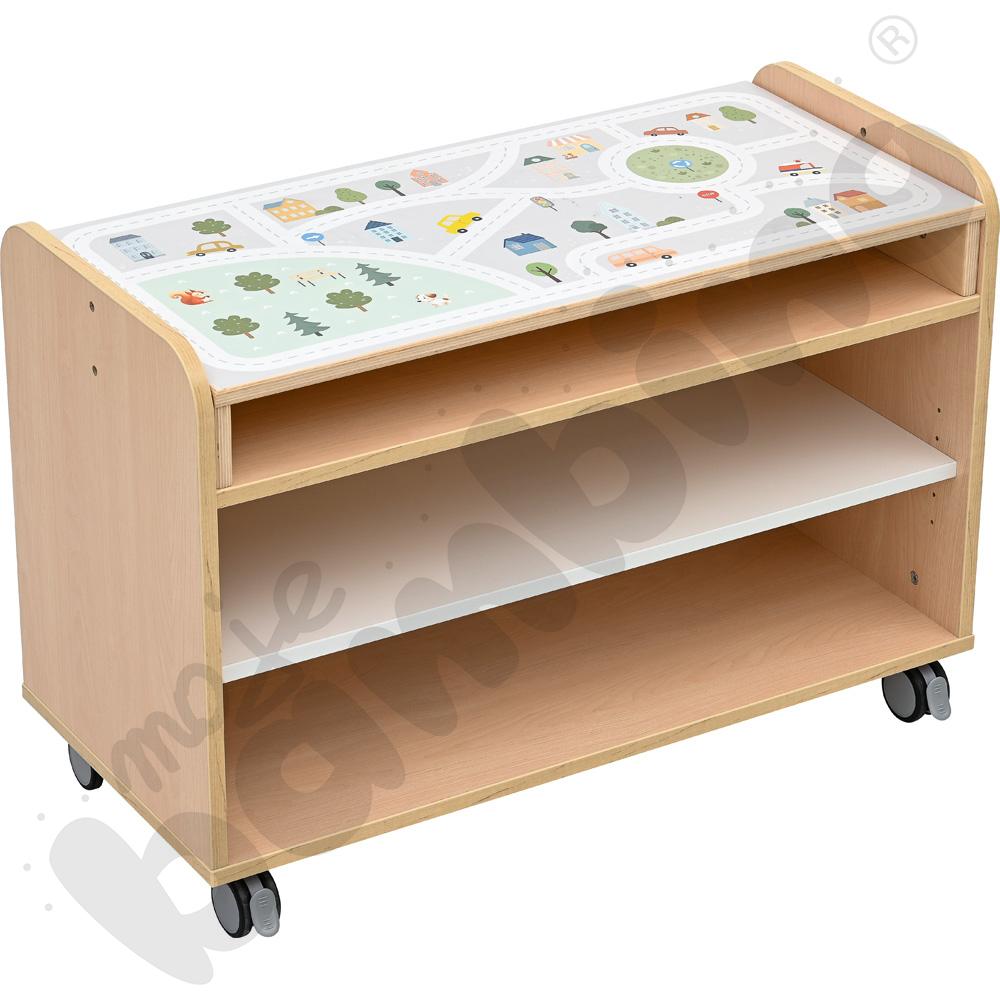 Mobilny kącik Quadro 252 - skrzynia klon jasny