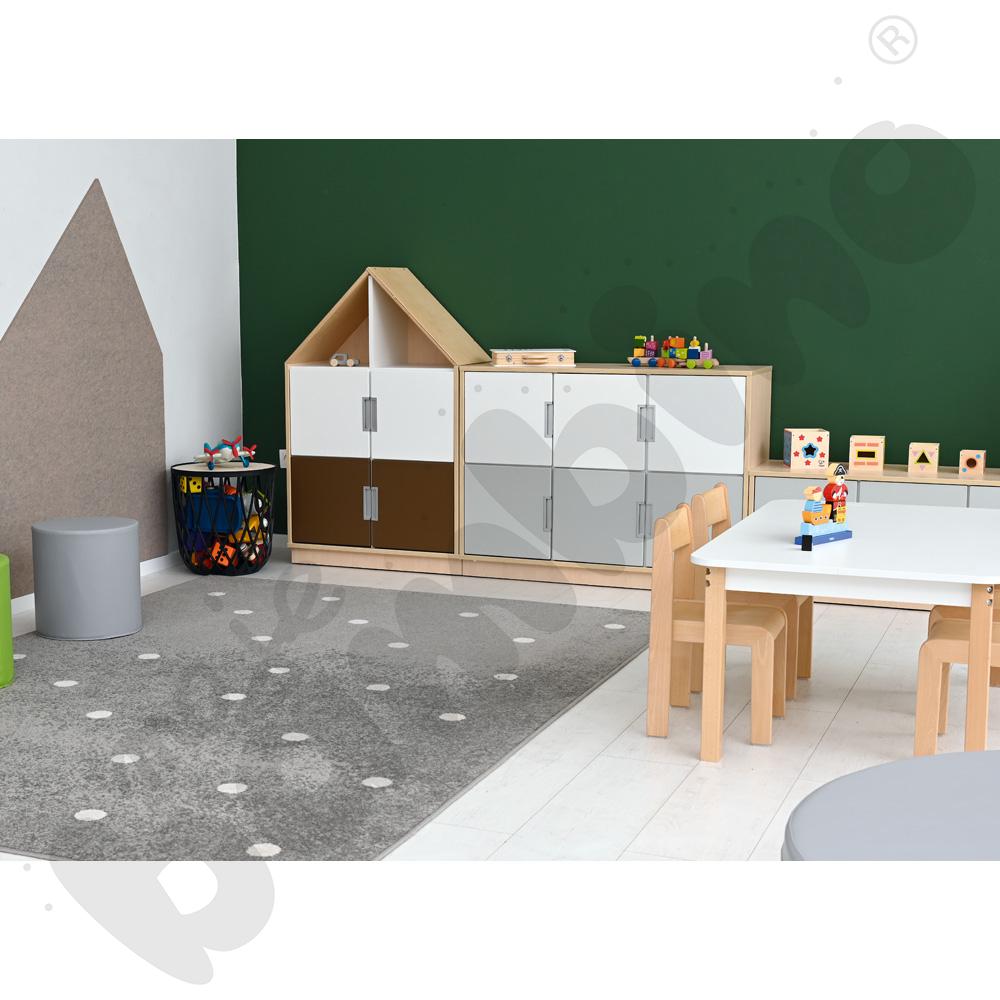 Quadro - szafka domek z 2 półkami, klon jasny