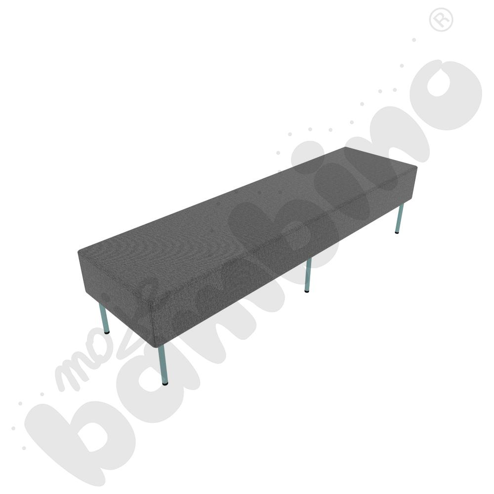 Pufa Versa 180x50 cm z filcowymi stopkami, stelaż turkusowy, tkanina RO39