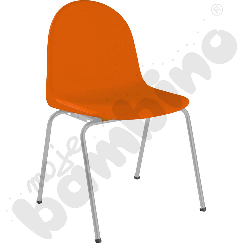Krzesło AMIGO alu pomarańczowe