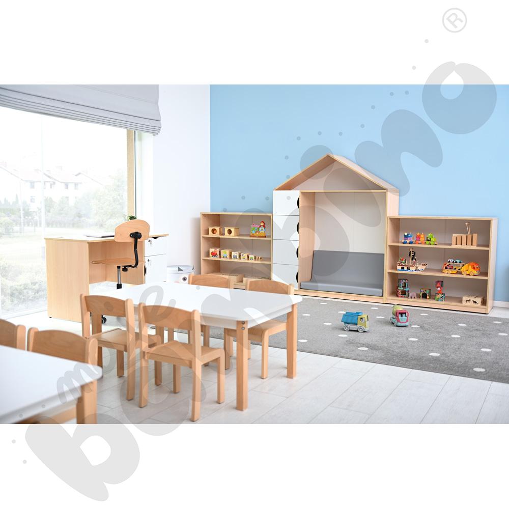 Biblioteczka-domek Feria - klon jasny Biblioteczka-domek Feria - klon jasny