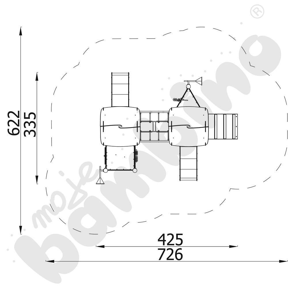 Orbis - zestaw 11652, metalowe słupy