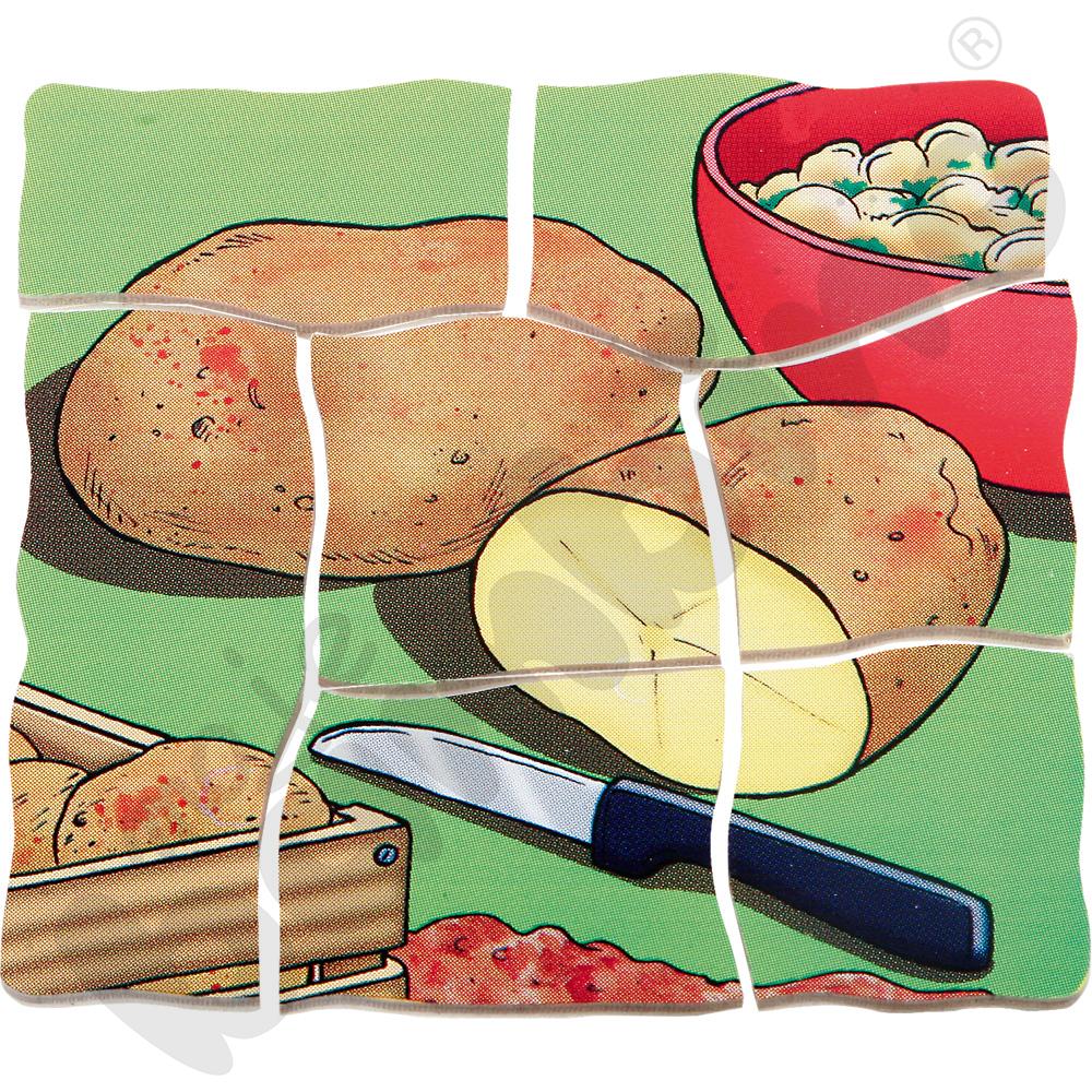 Edukacyjne puzzle warstwowe - ziemniaki