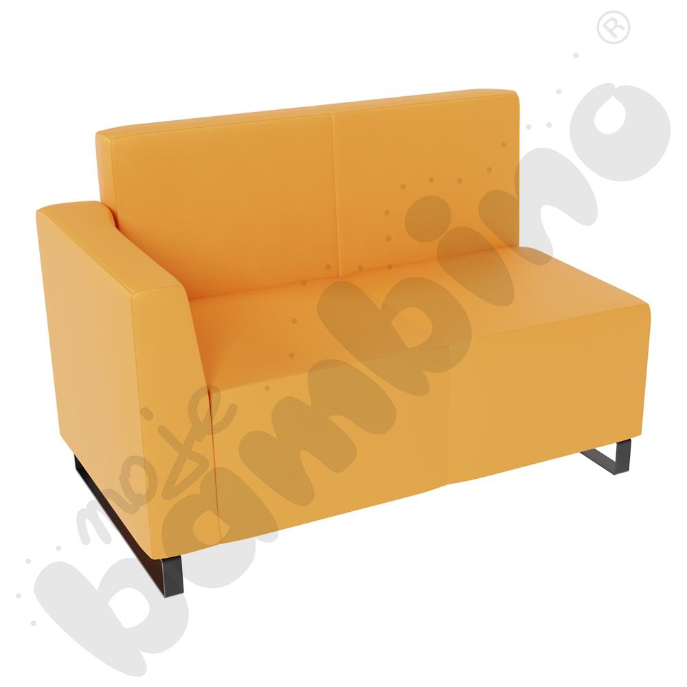 Sofa Universum 2-os. wys. 82 cm, bok niski lewy, tkanina MT08