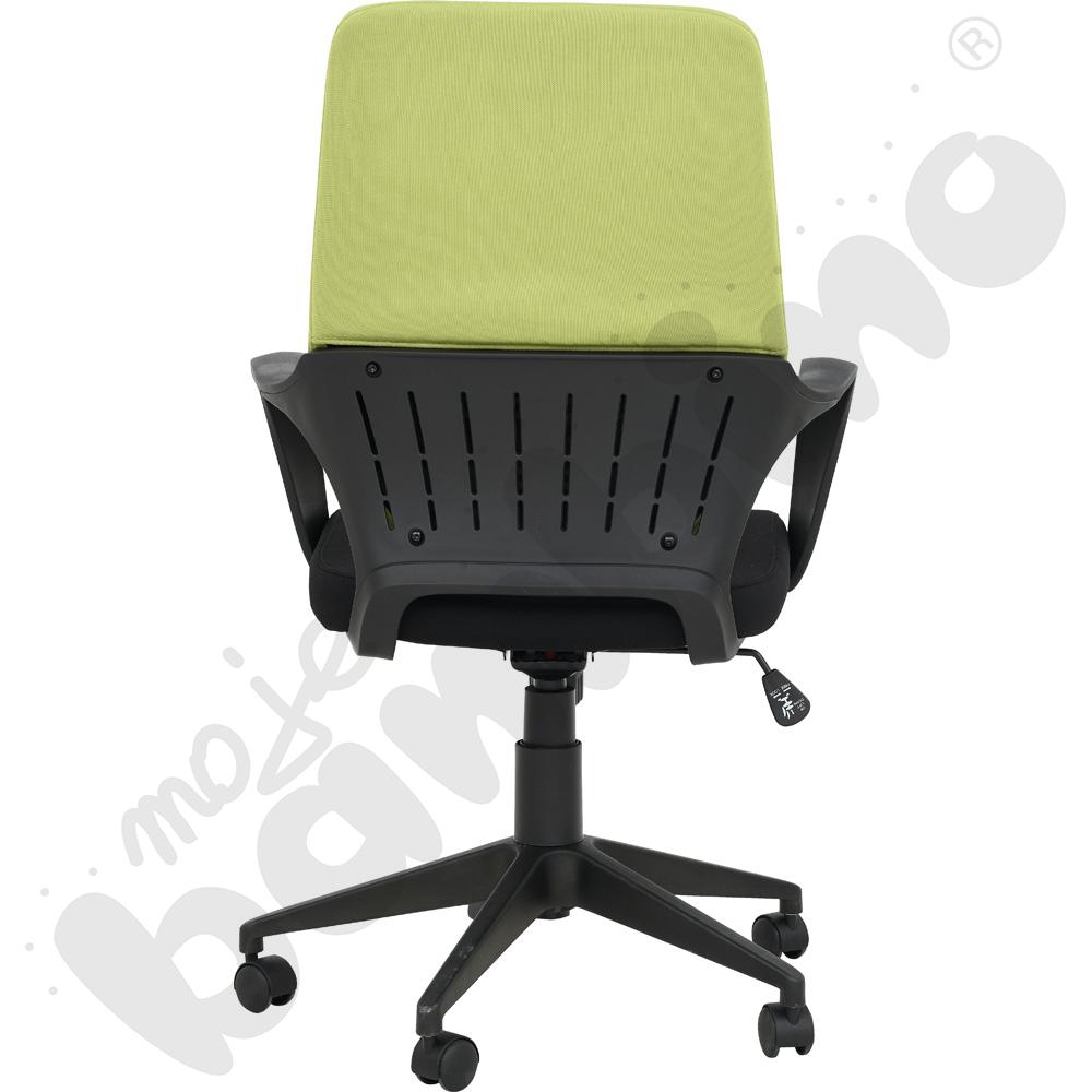 Krzesło obrotowe limonkowo-czarne