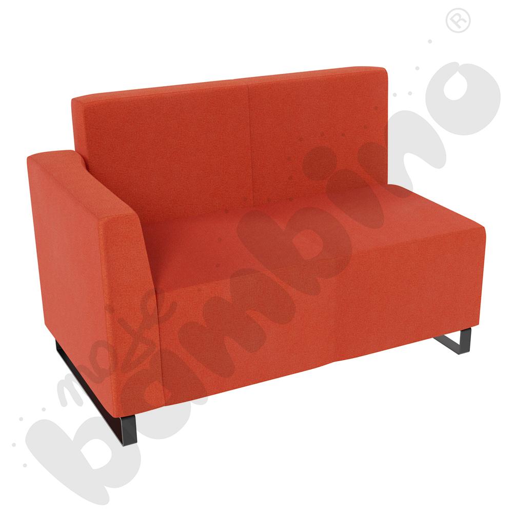 Sofa Universum 2-os. wys. 82 cm, bok niski lewy, tkanina KG17