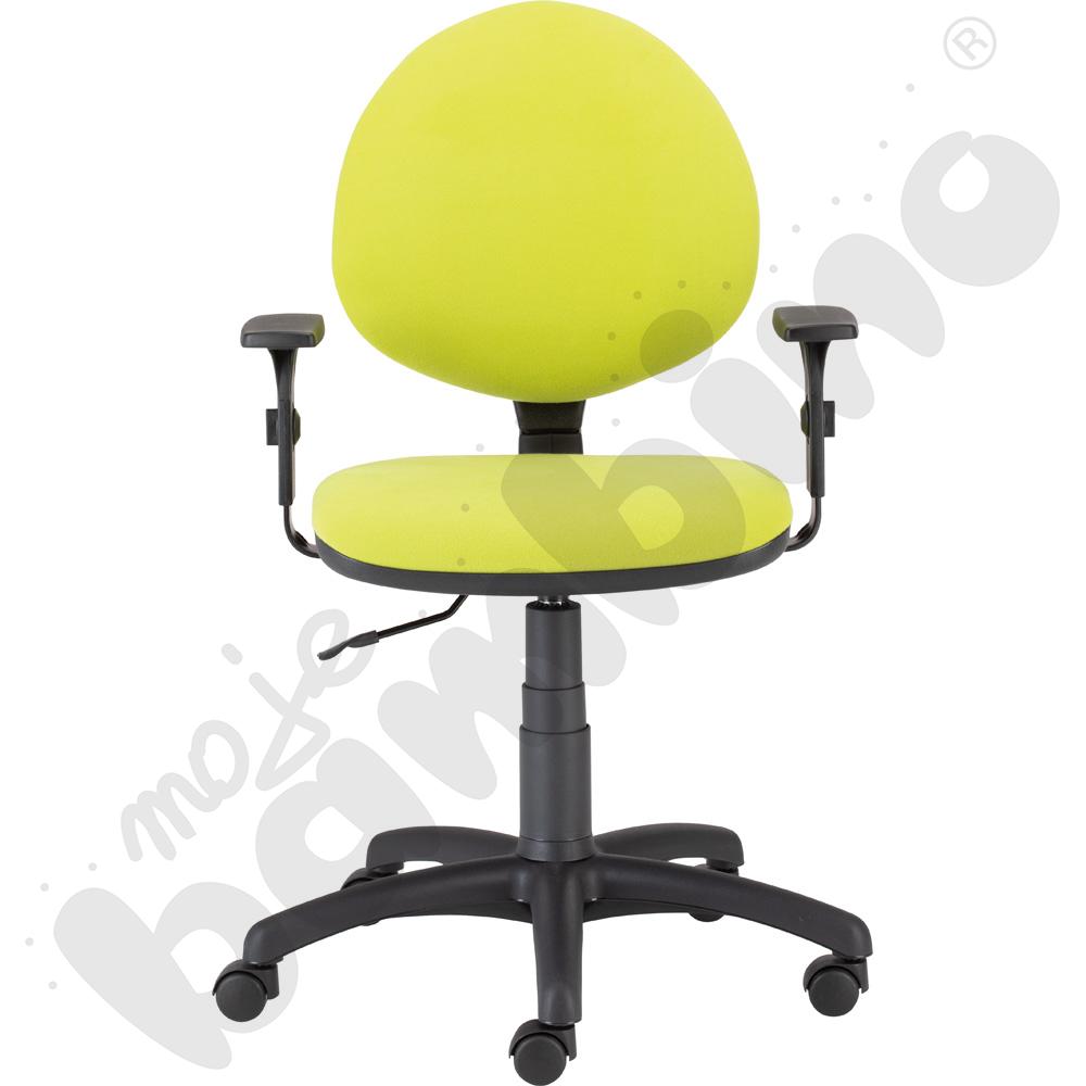 Krzesło R obrotowe SMART mikro czarno-zielone