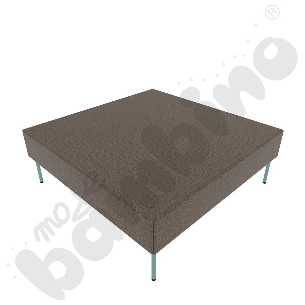 Pufa Versa 120x120 cm z plastikowymi stopkami, stelaż turkusowy, tkanina RO36 Pufa Versa 120x120 cm z plastikowymi stopkami, stelaż turkusowy, tkanina RO36
