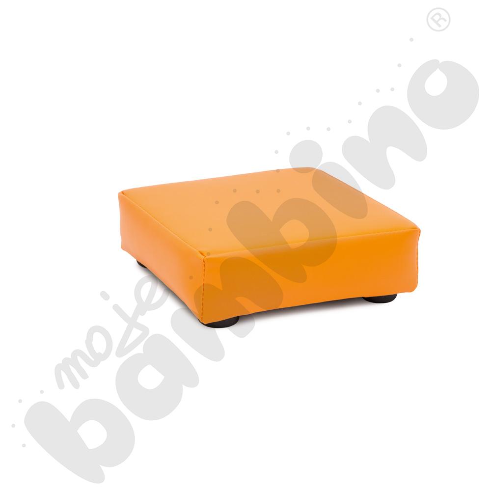 Pufka tapicerowana pomarańczowa