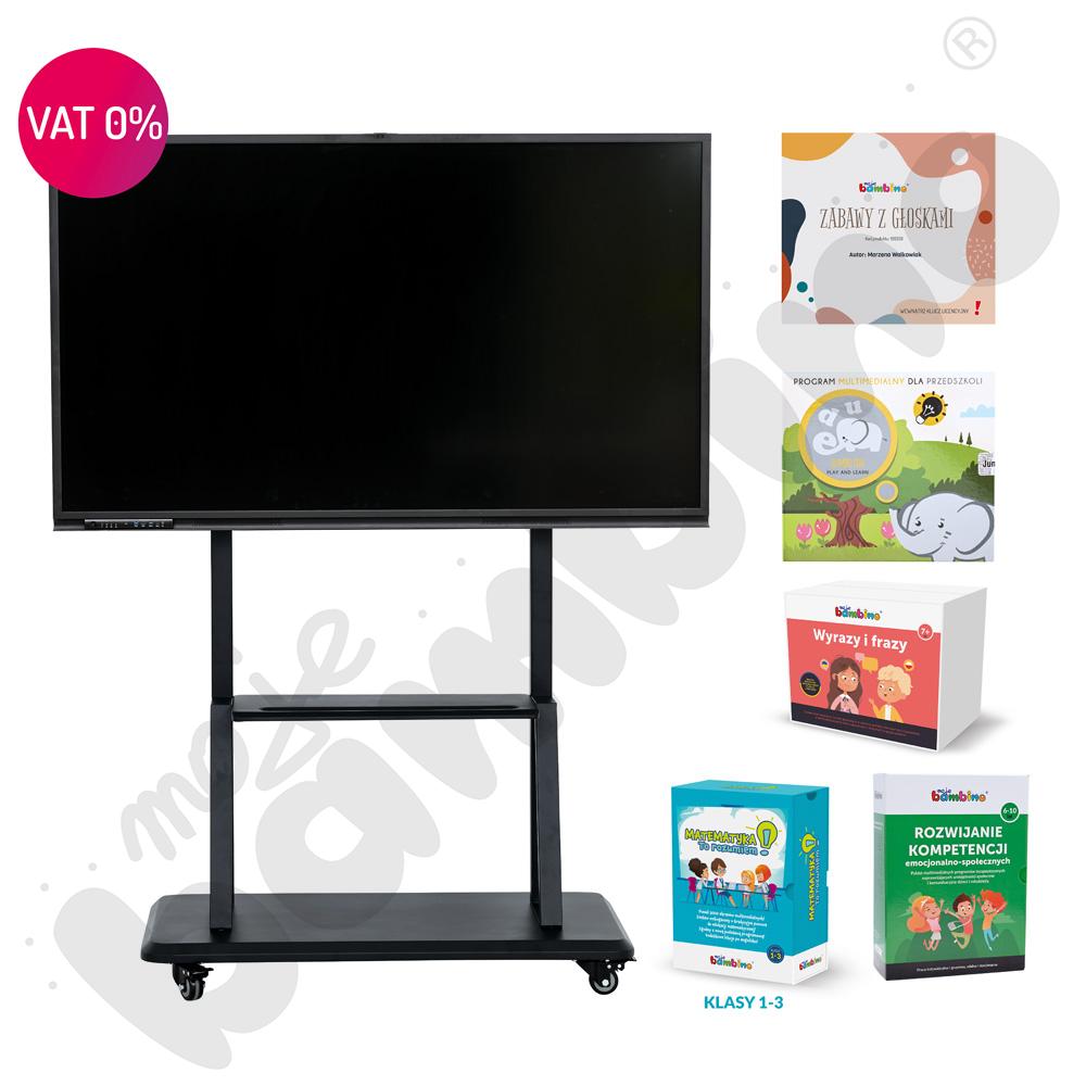 Monitor interaktywny insGraf DIGITAL FUTURE 65 + programy do edukacji wczesnoszkolnej
