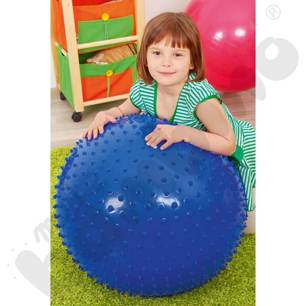 Piłka sensoryczna 75 cm - niebieska