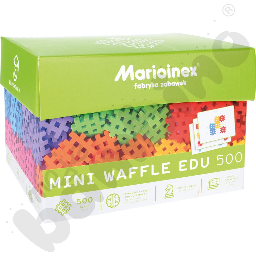 Klocki mini Waffle z kartami EDU