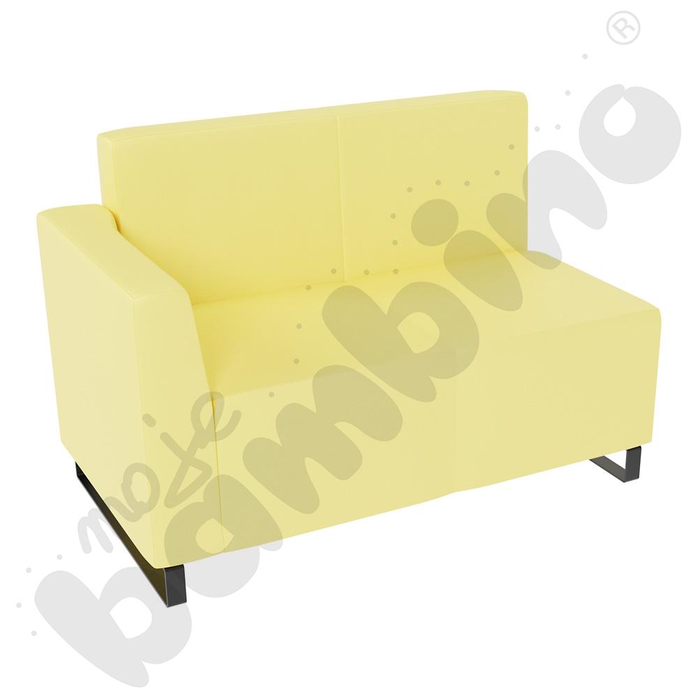 Sofa Universum 2-os. wys. 82 cm, bok niski lewy, tkanina MT10