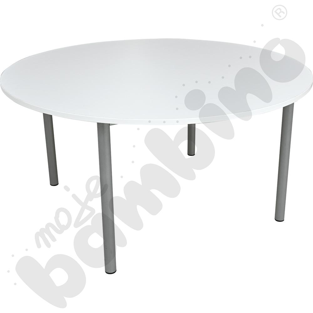 Stół Mila okrągły 120 cm, rozm. 3, blat biały