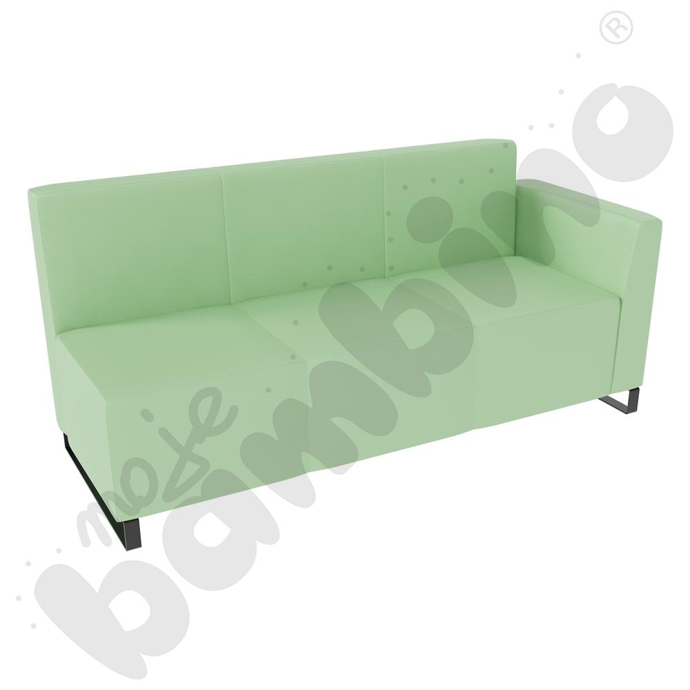 Sofa Universum 3-os. wys. 82 cm, bok niski prawy, tkanina MT15