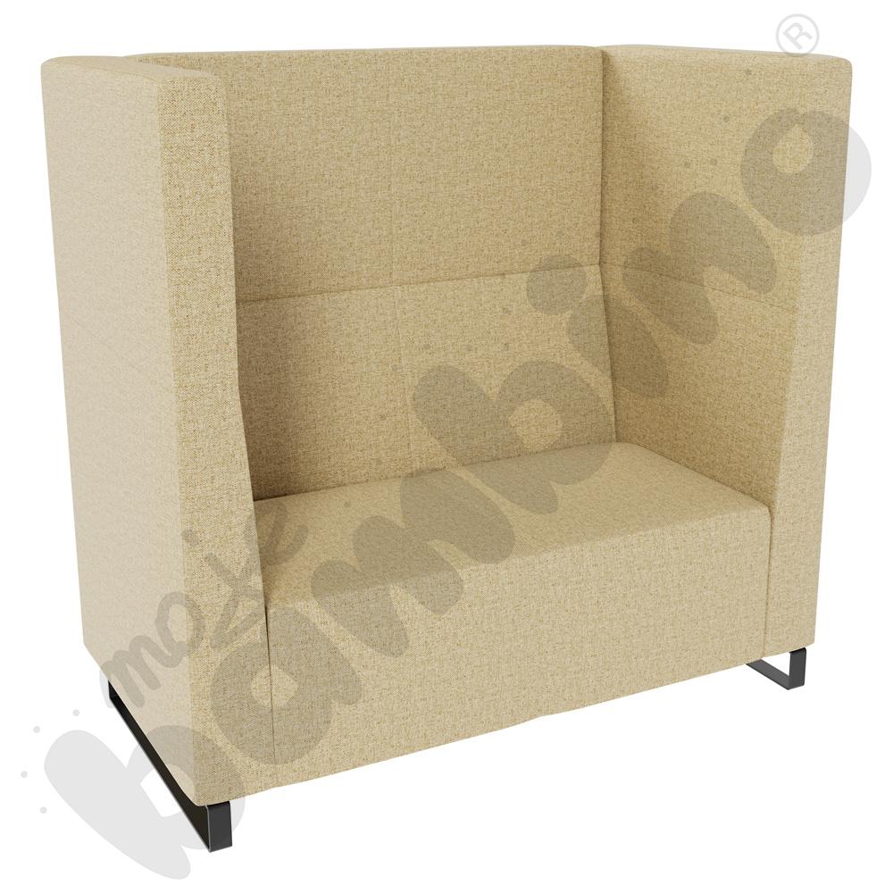 Sofa Universum 2-os. wys. 133 cm, 2 boki średnie, tkanina RO09