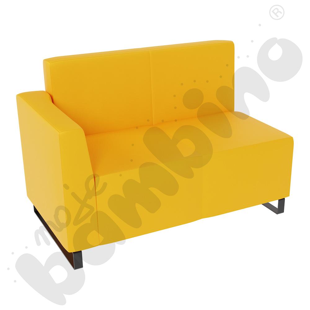 Sofa Universum 2-os. wys. 82 cm, bok niski lewy, tkanina MT09