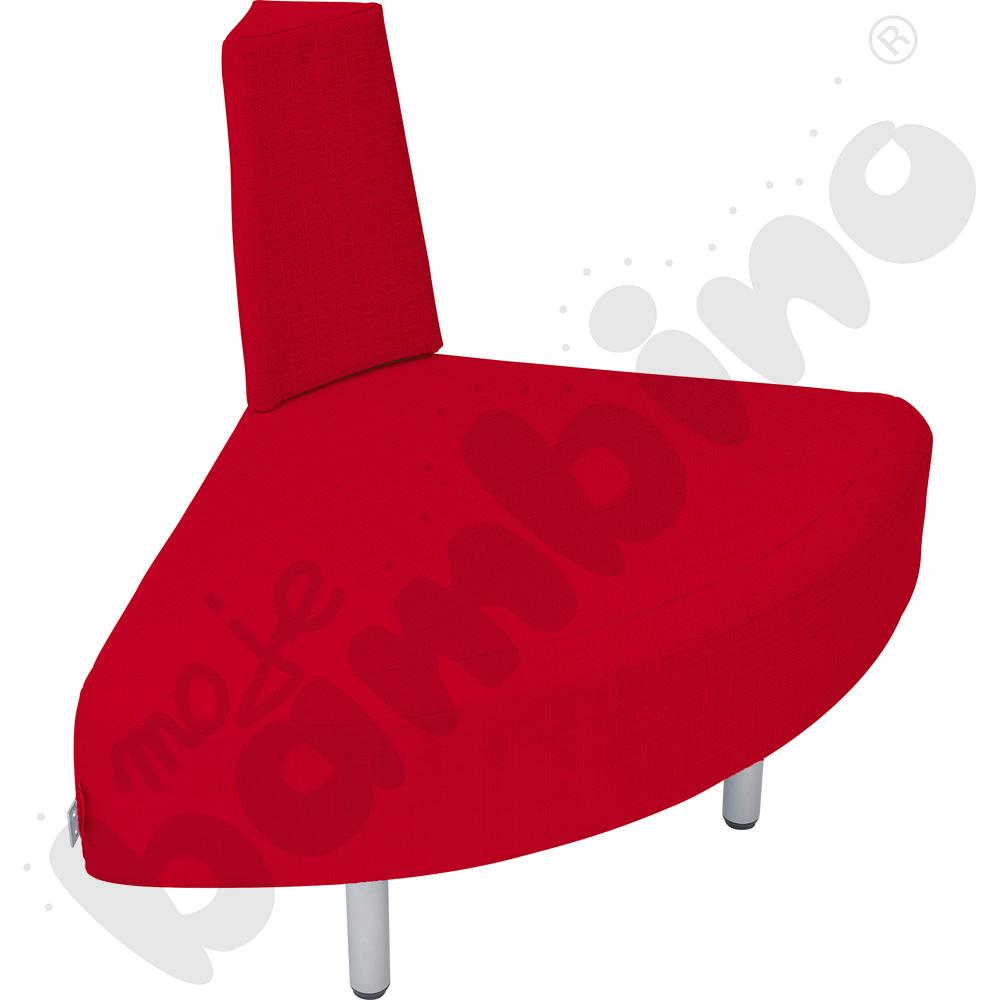 Fotel narożny Inflamea 1 - czerwony