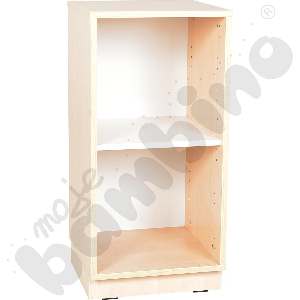 Quadro – szafka słupek M z 1 półką, klon jasny