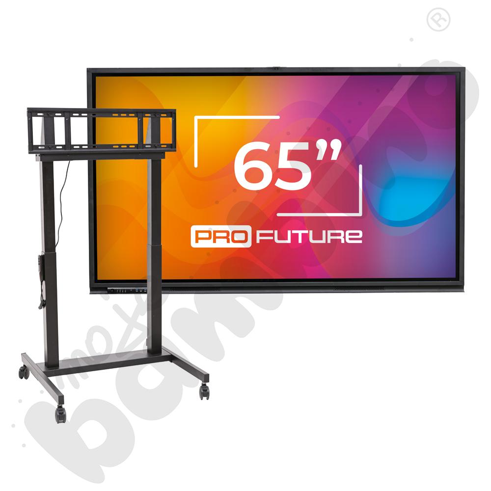 Monitor interaktywny insGraf DIGITAL PRO FUTURE 65 ze stojakiem z windą elektryczną