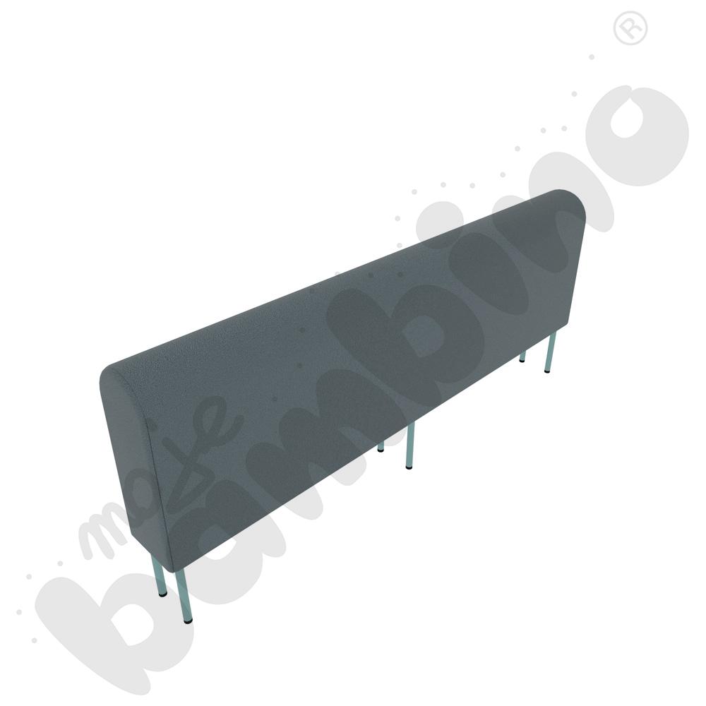 Moduł Versa 180x20x74 cm z plastikowymi stopkami, stelaż turkusowy, tkanina BD13