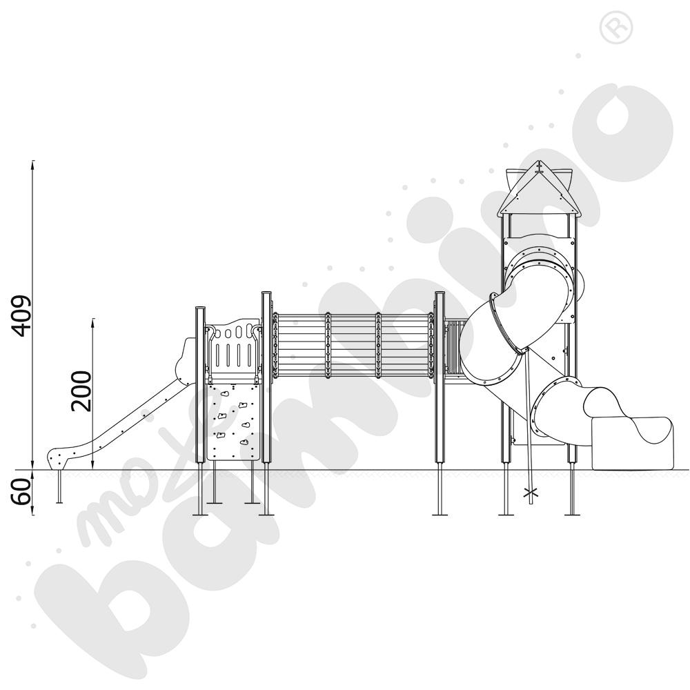 Orbis - zestaw 11367, drewniane słupy