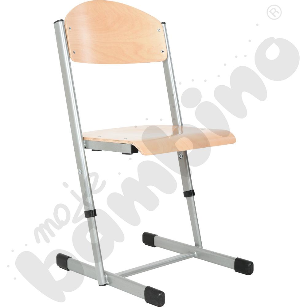 Krzesło T 3 w 1 z regulowaną wysokością rozm. 4-6 aluminium
