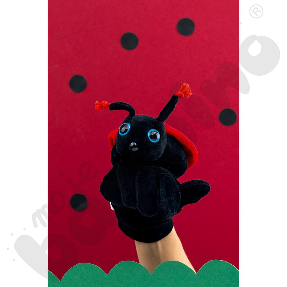 Rękawica pacynka – biedronka