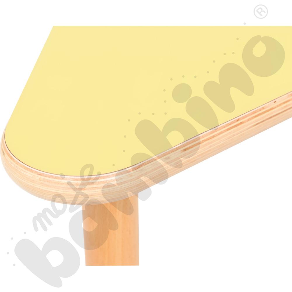 Stół Flexi trójkątny - żółty