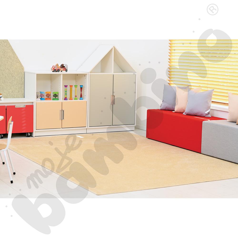 Quadro - szafka domek z 2 półkami, biała